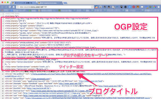 ソースコード表示