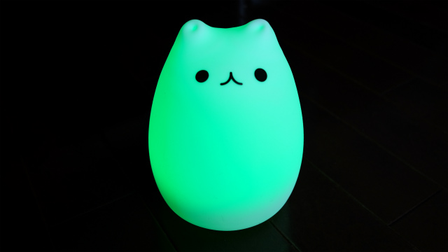 猫型LED緑