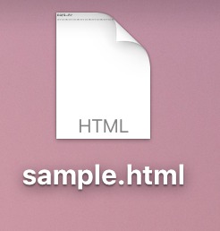 sample.htmlのアイコン